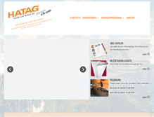 Tablet Screenshot of hatag.ch
